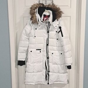NEW Authentic Arctic Snow Parka Puffer Hooded Canada Weather Gear Long Ski Coat